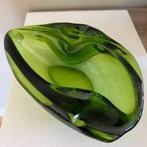 MCM Boomerang Green Art Ashtray